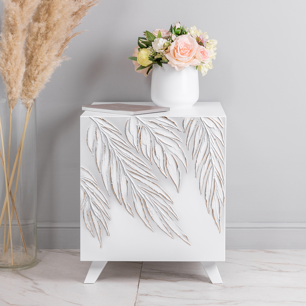 Тумба прикроватная Тропики с 1 полкой Графика левая