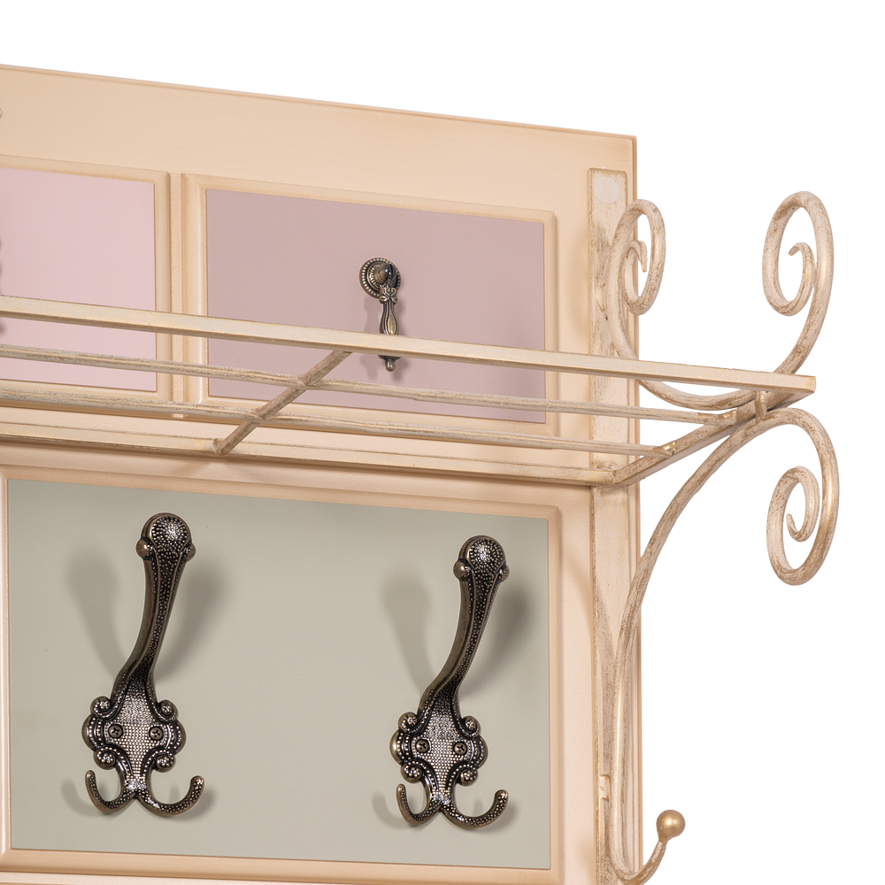 Вешалка настенная Пандора 2 с ковкой