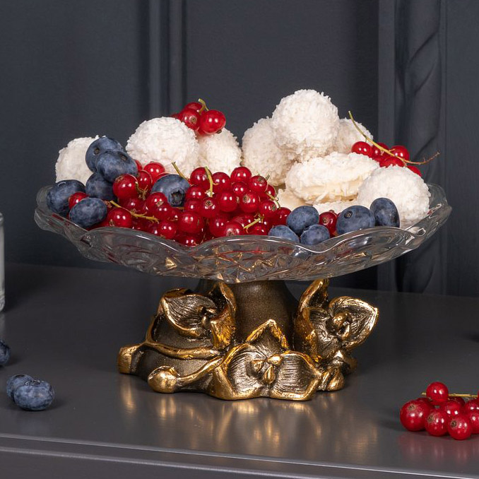 Фруктовница-конфетница Орхидея Лайм