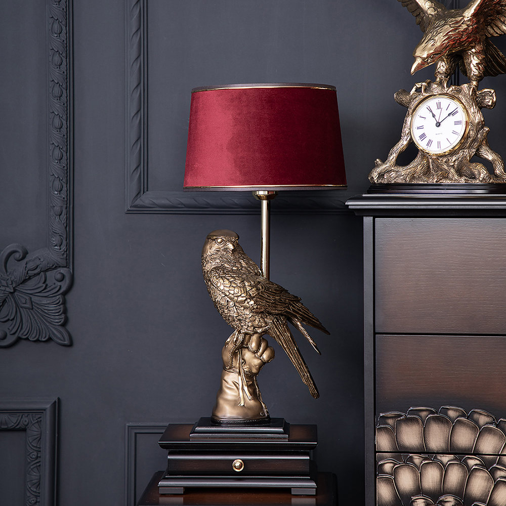 Настольная лампа с бюро Соколиная охота