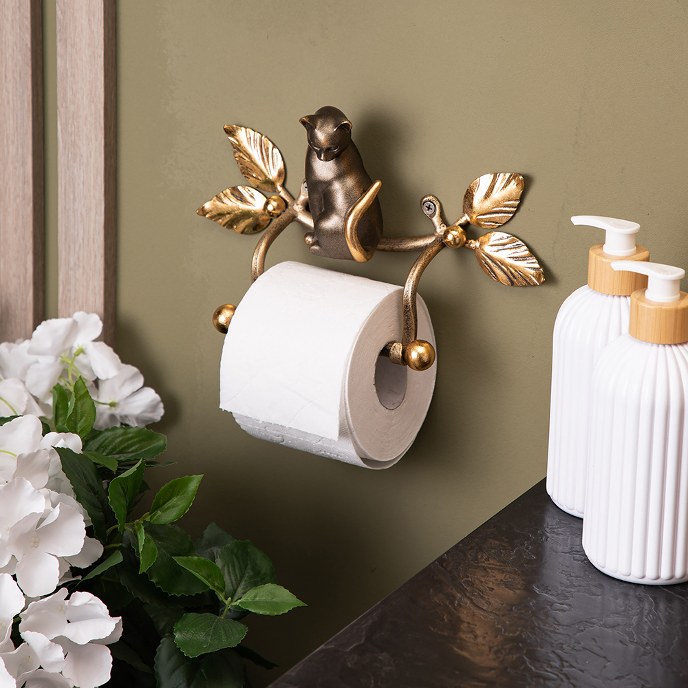 Держатель для туалетной бумаги Кот Мур