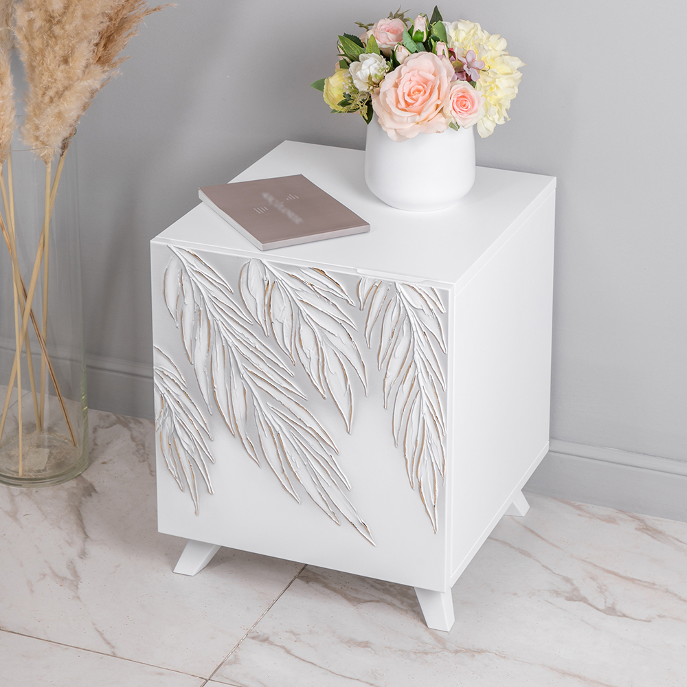 Тумба прикроватная Тропики с 1 полкой Графика левая