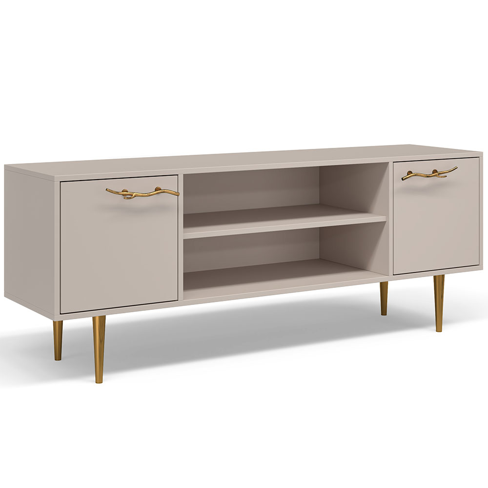 Тумба под телевизор Эстетика Бархата Цветная 1550 Стиль Золото