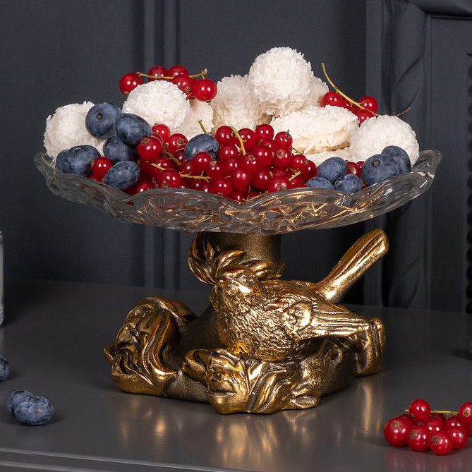 Фруктовница-конфетница Пташка