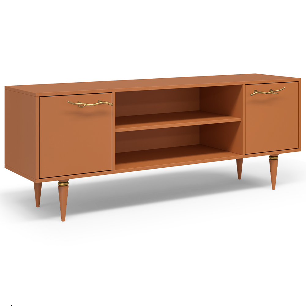 Тумба под телевизор Эстетика Бархата Цветная 1550 Классика Золото