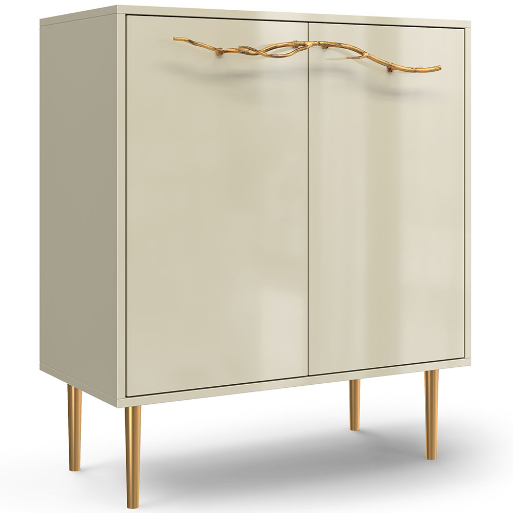 Комод Эстетика Цветной Стиль Золото с 2 полками