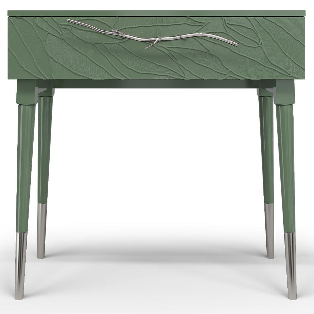 Консоль Эстетика Флоры Цветная Стиль Серебро