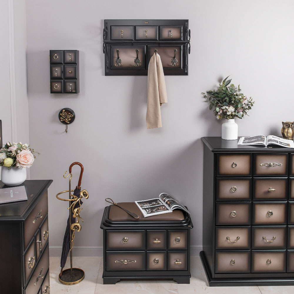 Вешалка настенная Пандора 1 с ковкой