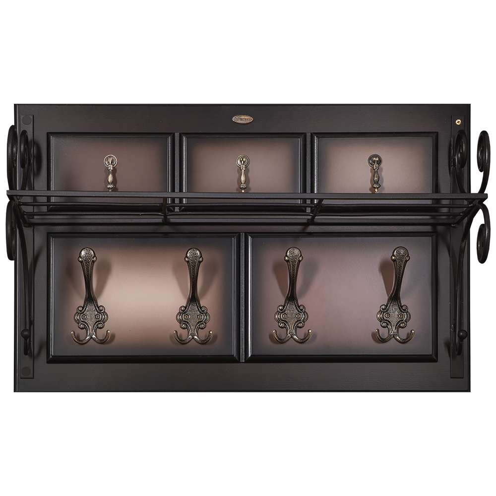 Вешалка настенная Пандора 1 с ковкой