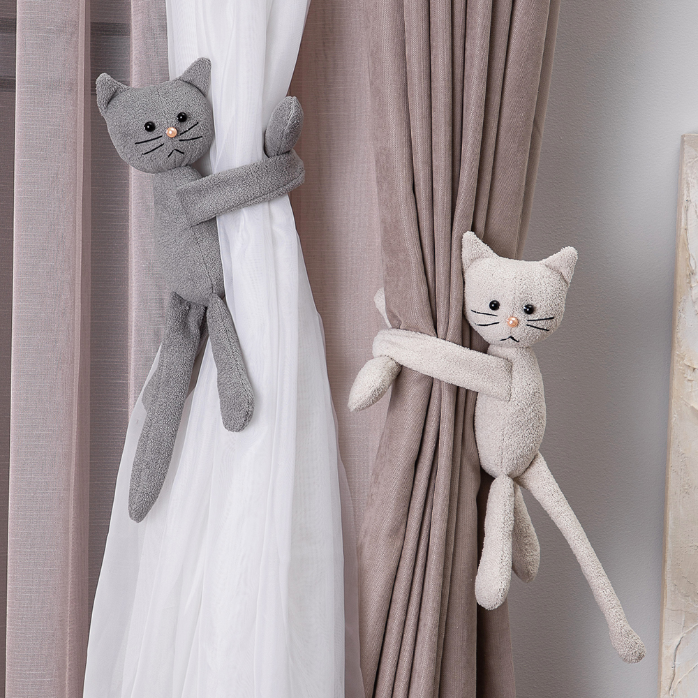 Текстильный подхват для штор Кот 
