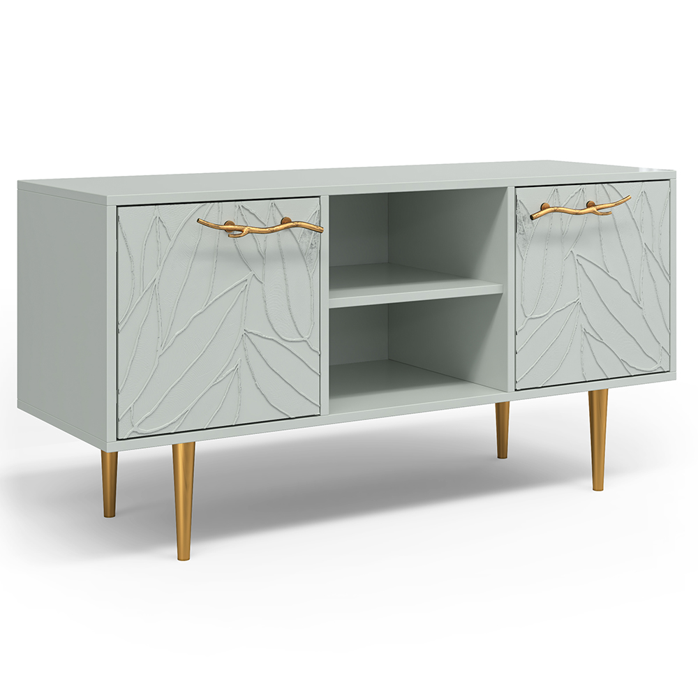 Тумба под телевизор Эстетика Флоры Цветная 1170 Стиль Золото