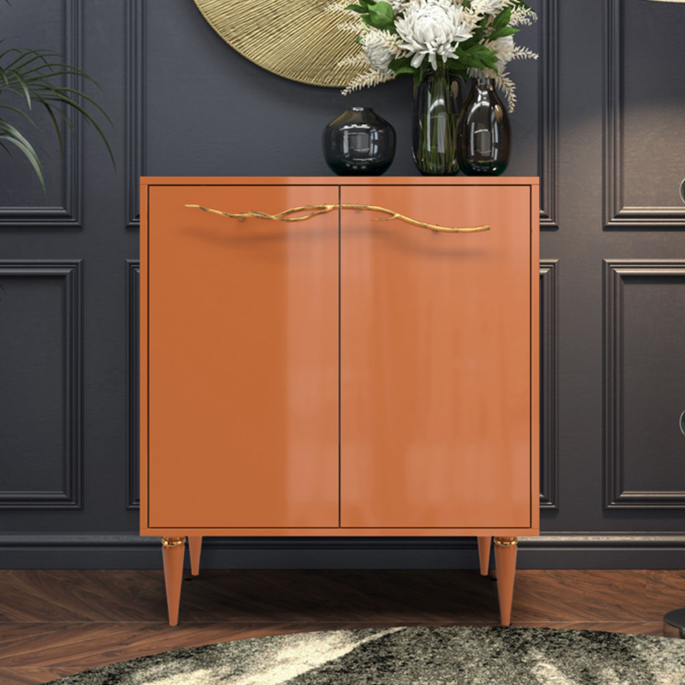 Комод Эстетика Цветной Классика Золото с 2 полками