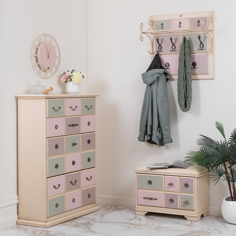 Вешалка настенная Пандора 2 с ковкой