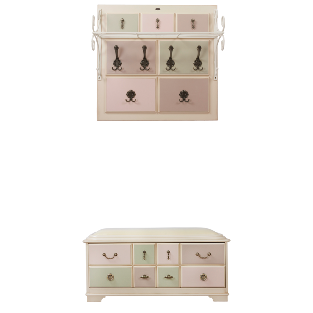 Вешалка настенная Пандора 2 с ковкой