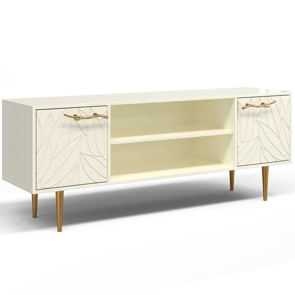 Тумба под телевизор Эстетика Флоры Цветная 1550 Стиль Золото