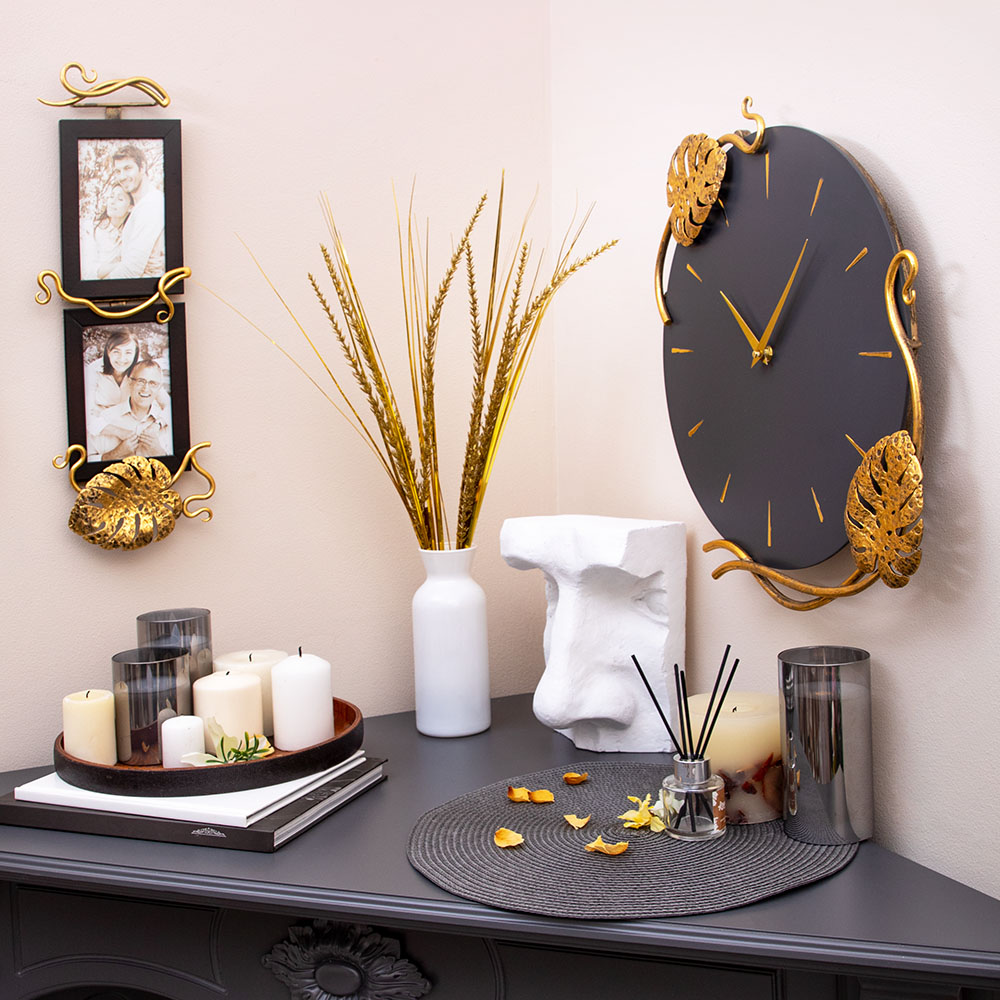 Часы настенные Монстера