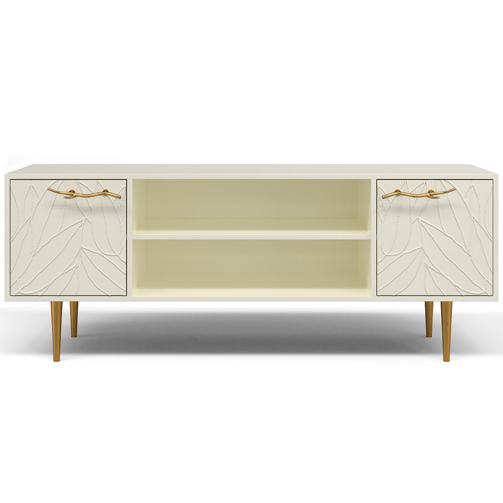 Тумба под телевизор Эстетика Флоры Цветная 1550 Стиль Золото