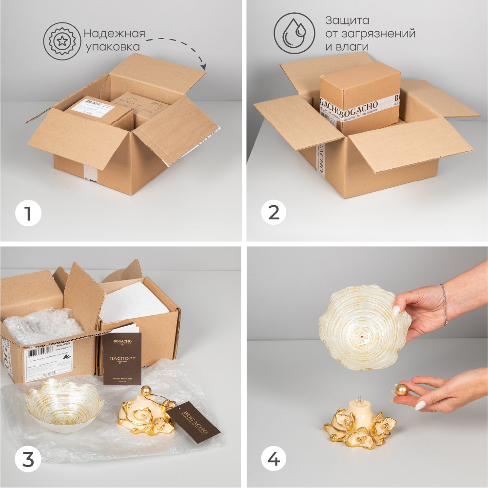 Фруктовница-конфетница Орхидея Лайм