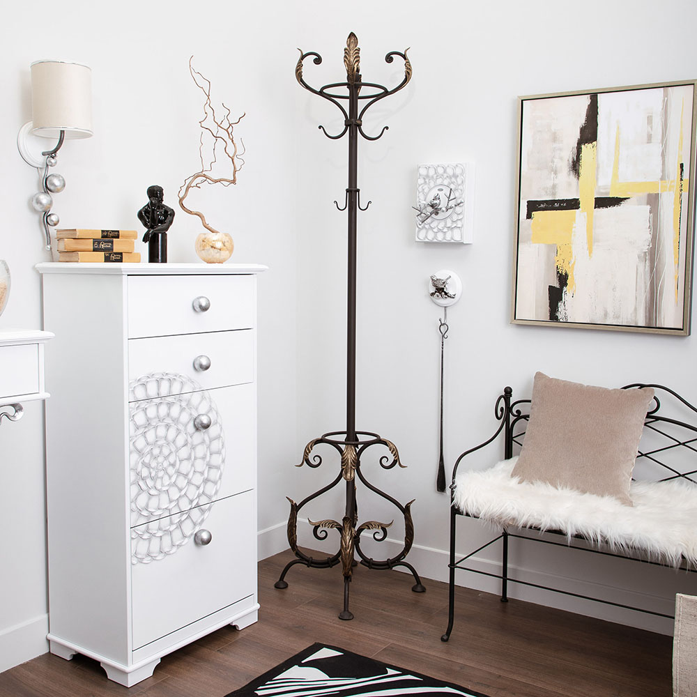 Вешалка напольная Версаль для одежды кованая