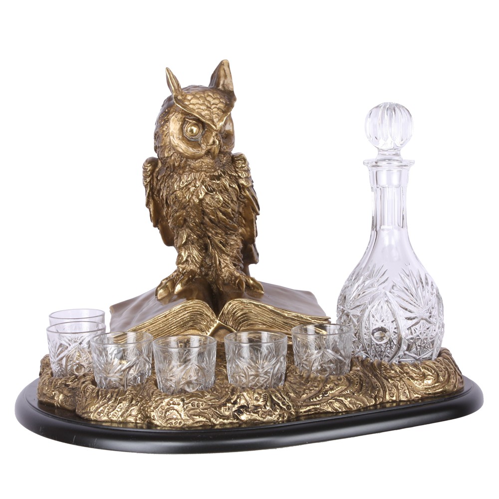 Набор для напитков Ученый филин