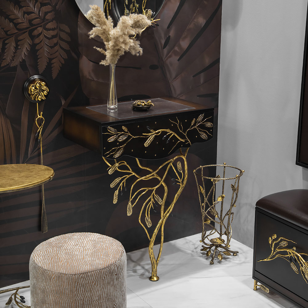 Консоль Олива пристенная