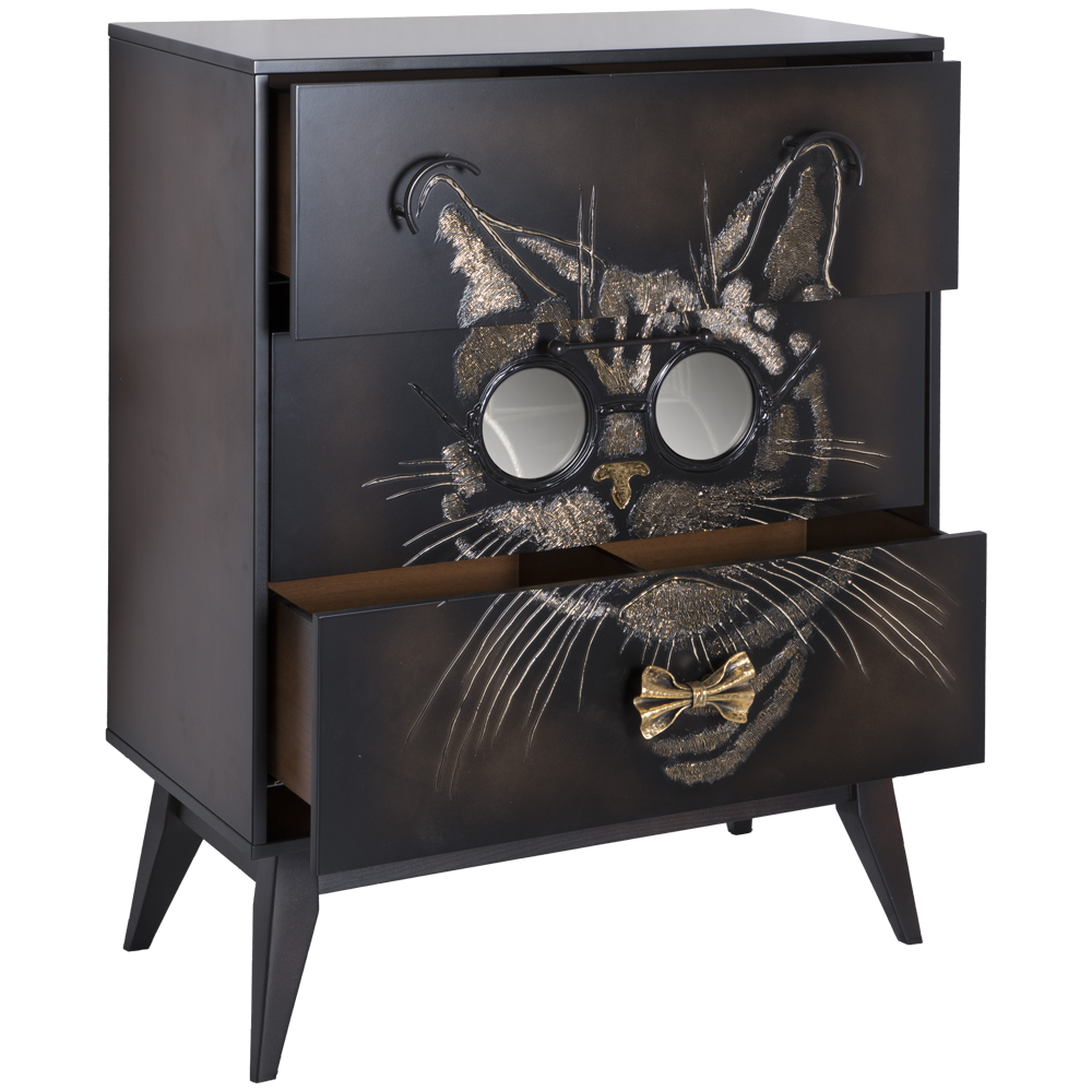 Комод Кот Маэстро с 3 ящиками