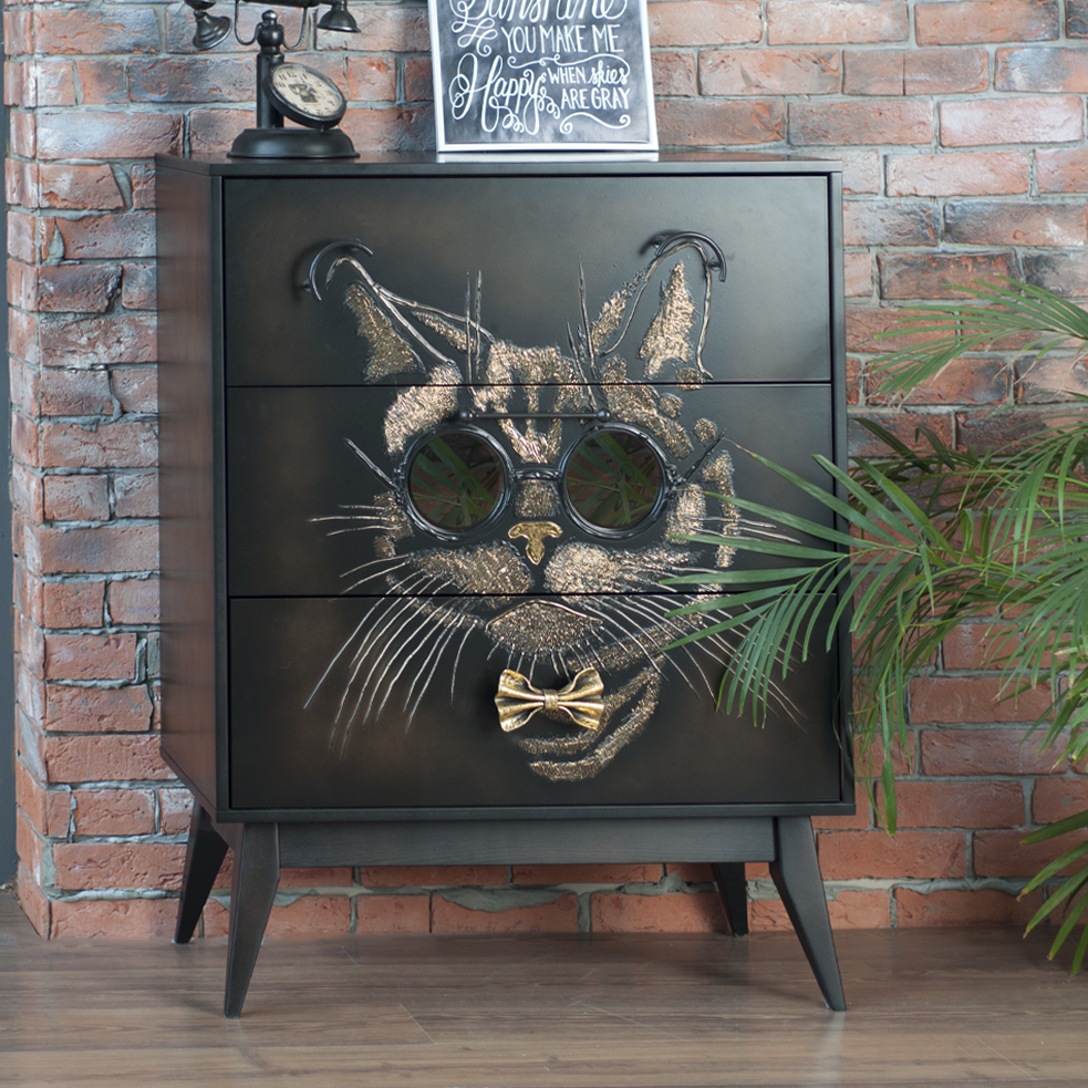 Комод Кот Маэстро с 3 ящиками