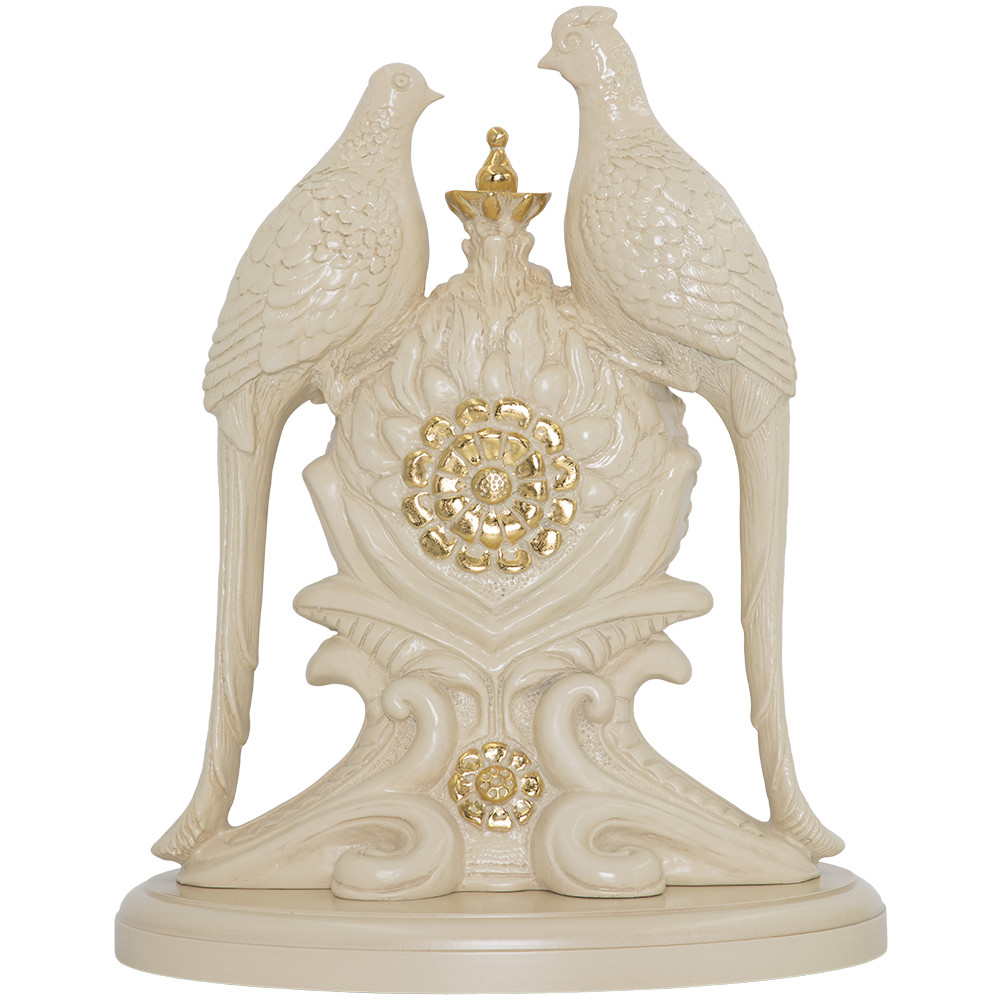 Часы настольные Павлины