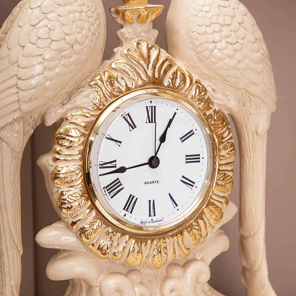 Часы настольные Павлины