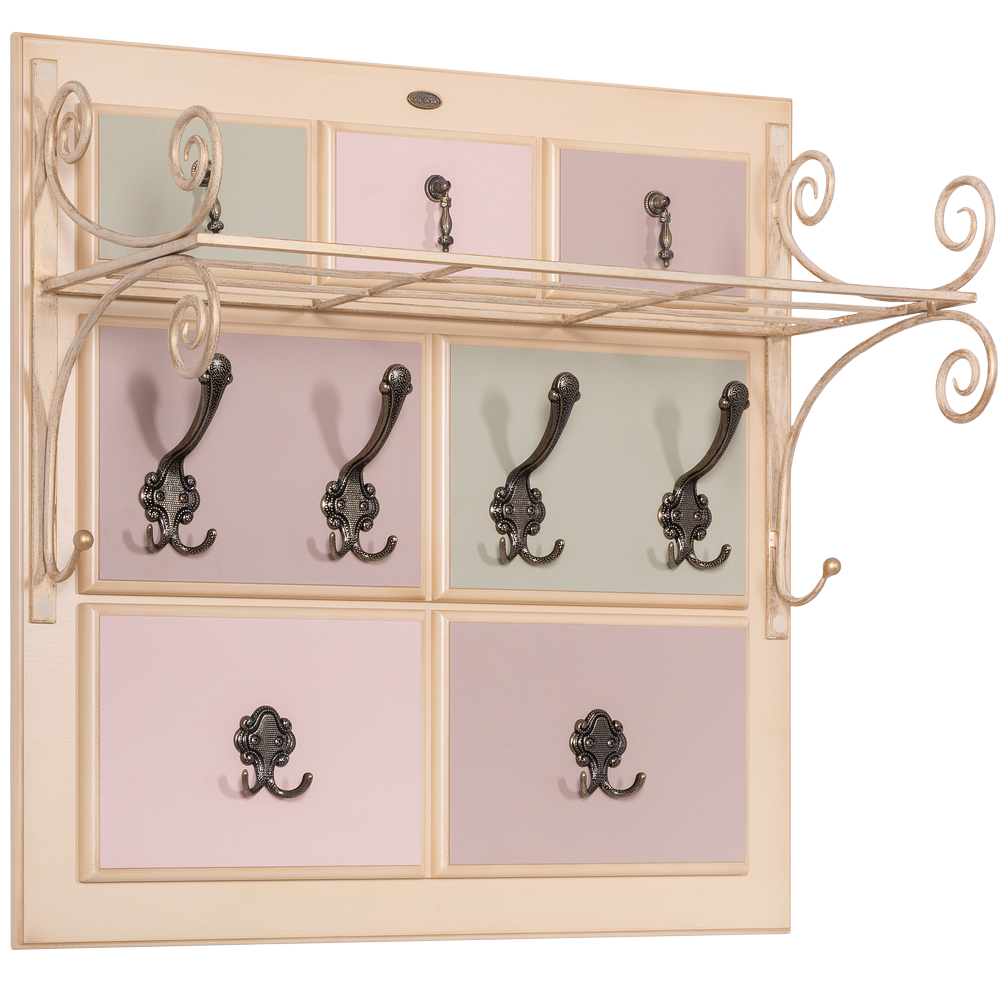 Вешалка настенная Пандора 2 с ковкой