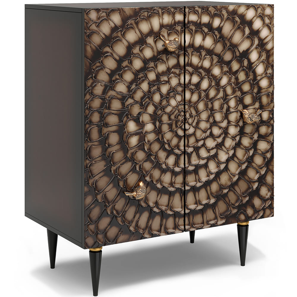 Комод Атмосфера Классика Золото с 2 полками