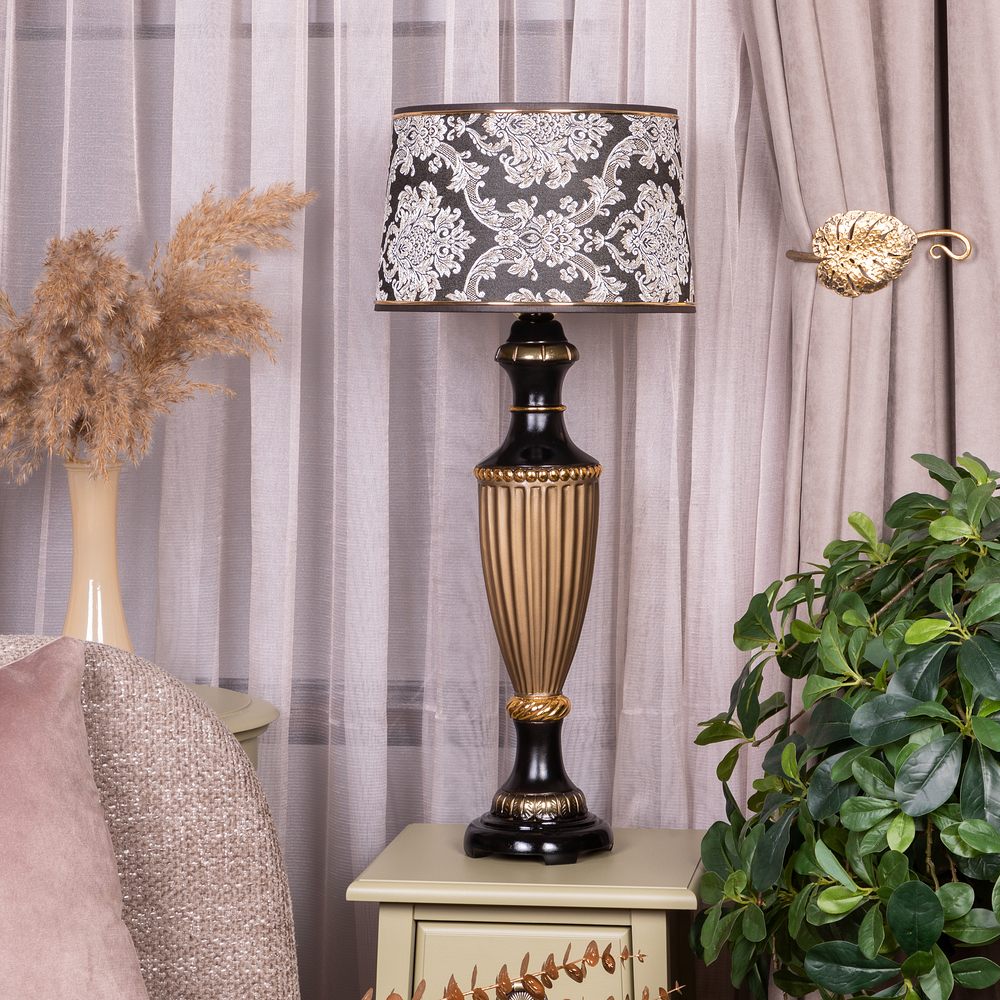 Настольная лампа Ваза Ребристая