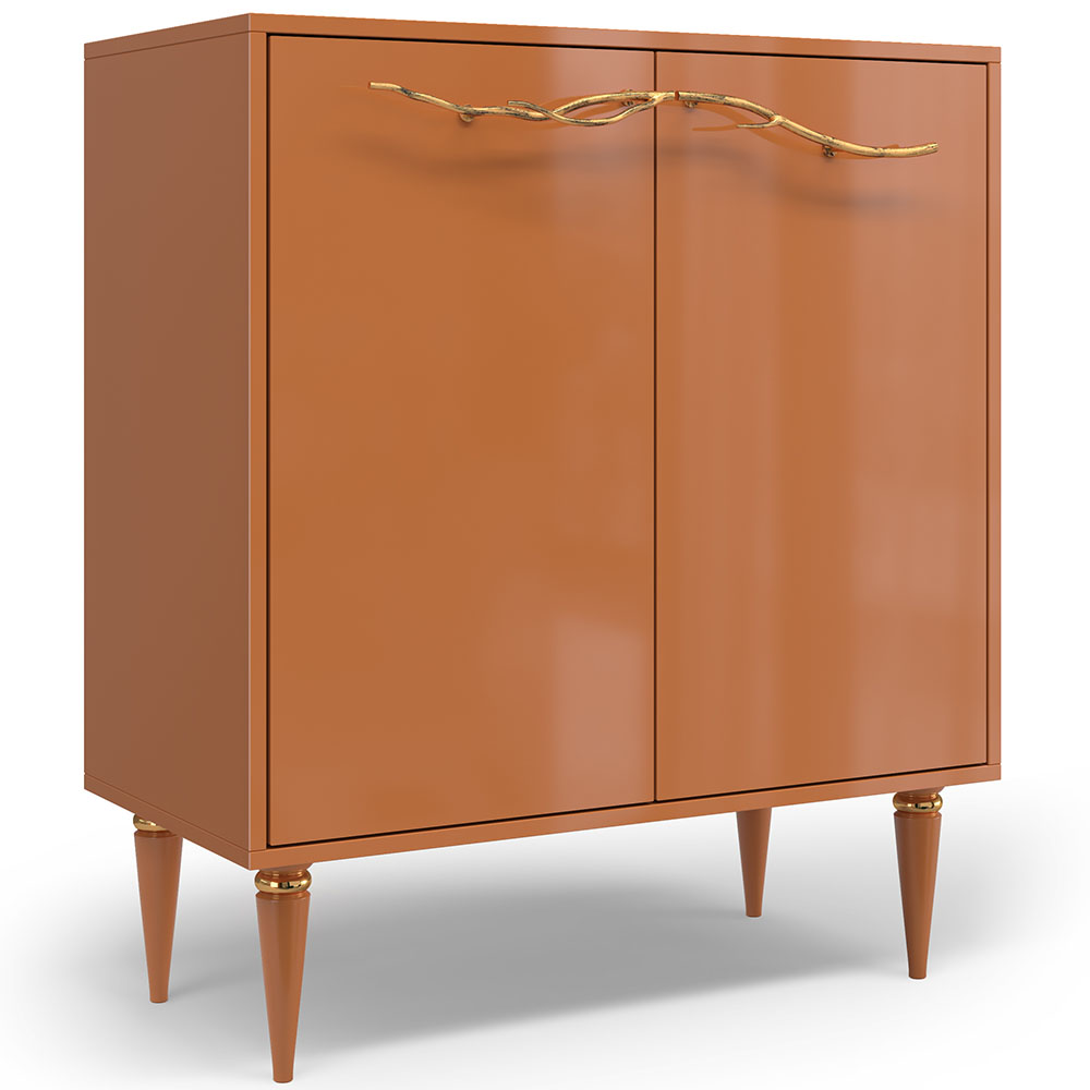 Комод Эстетика Цветной Классика Золото с 2 полками