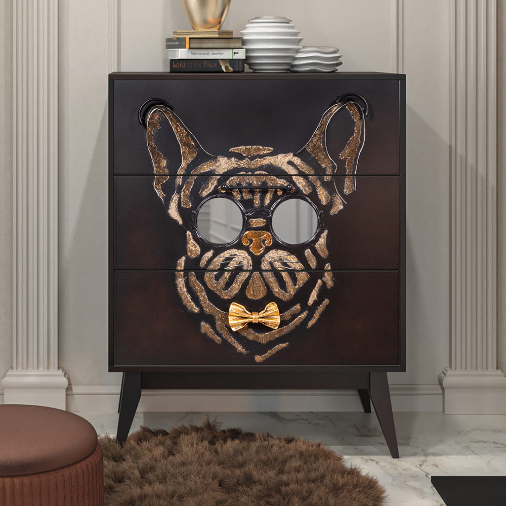 Комод Собака Артист с 3 ящиками