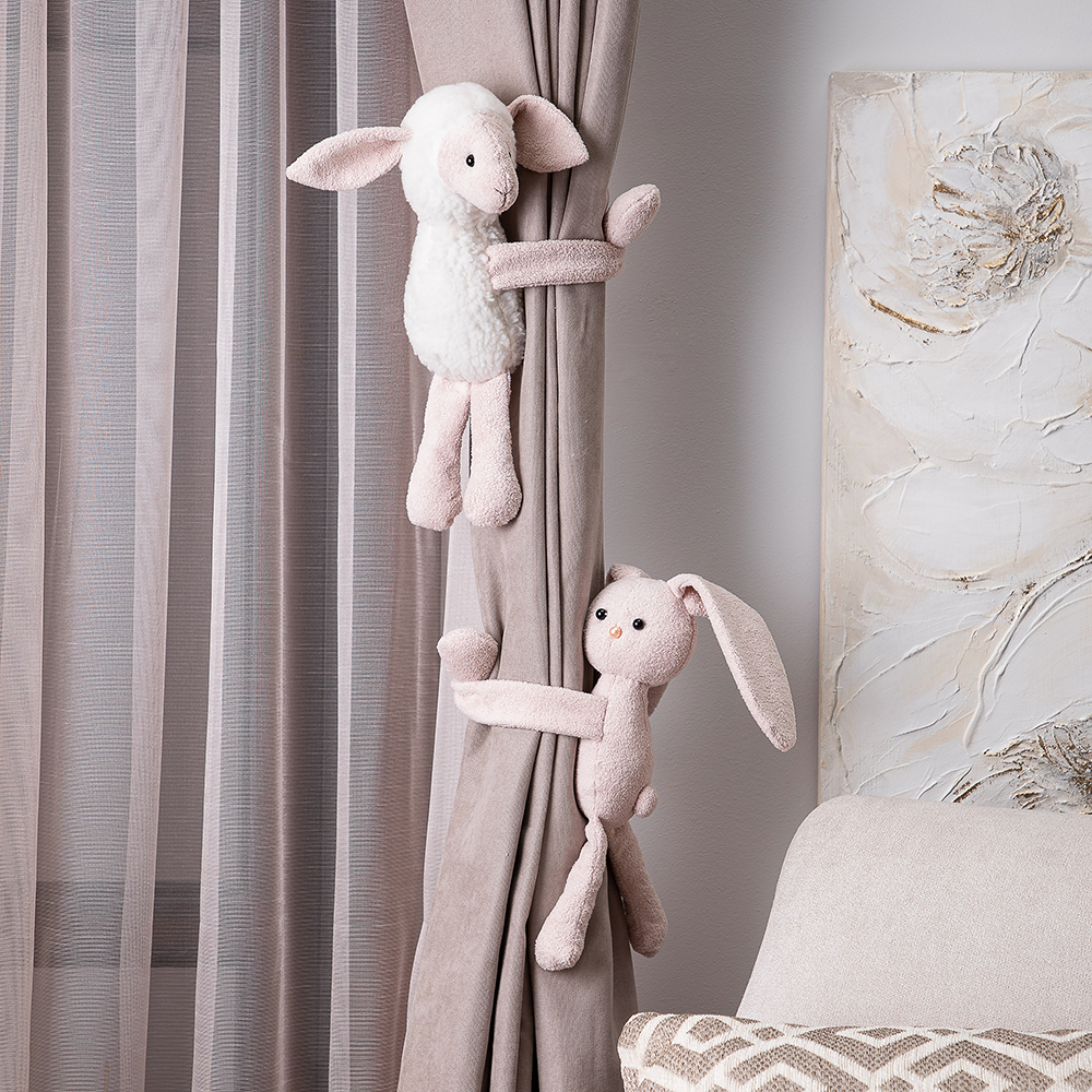 Текстильный подхват для штор Кролик 