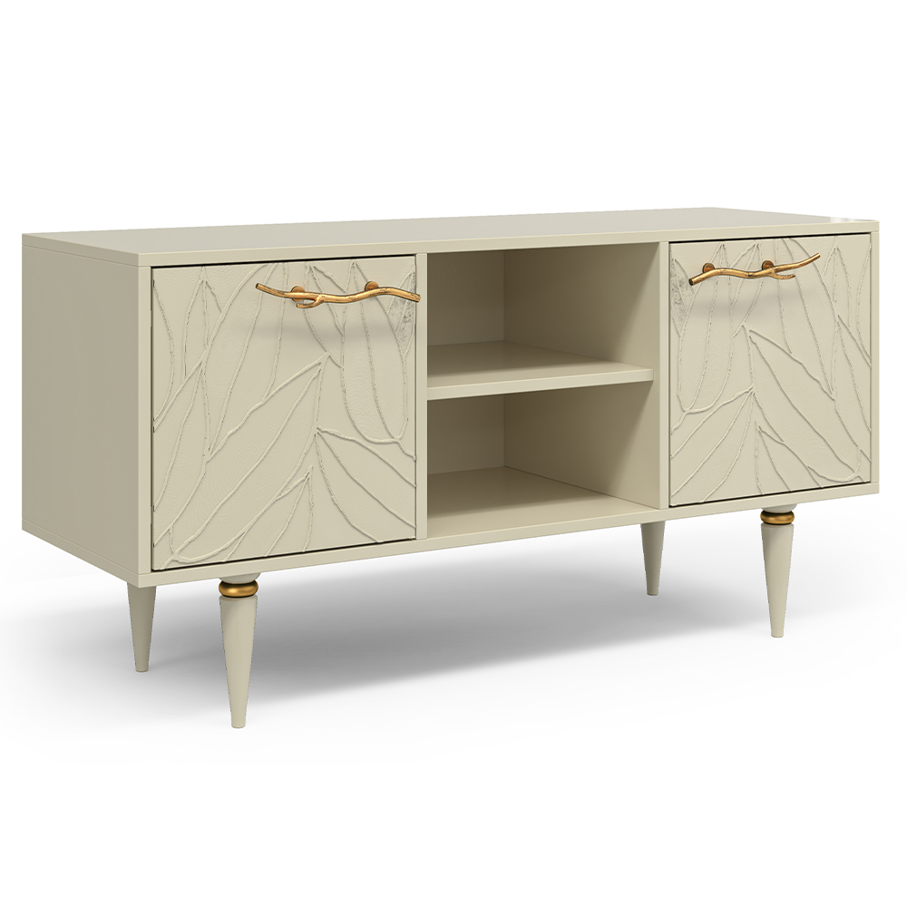 Тумба под телевизор Эстетика Флоры Цветная 1170 Классика Золото