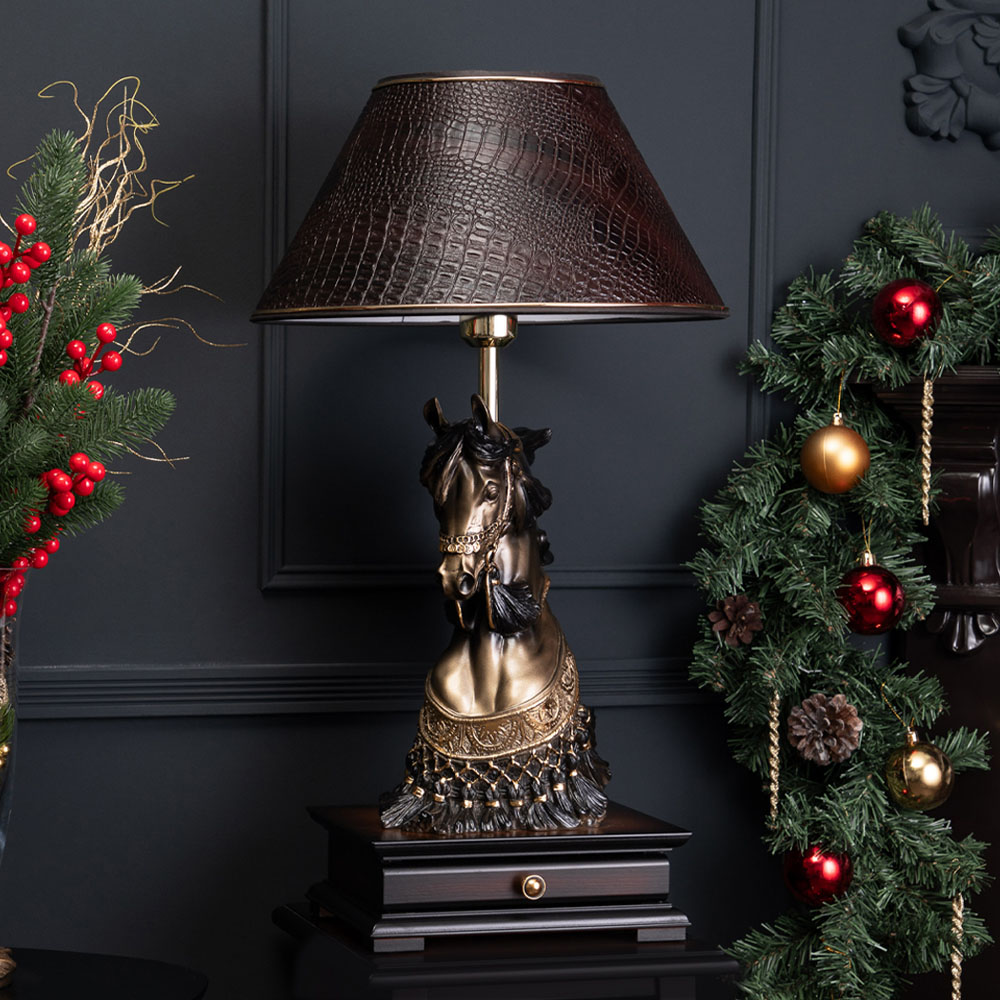 Настольная лампа с бюро Лошадь императора