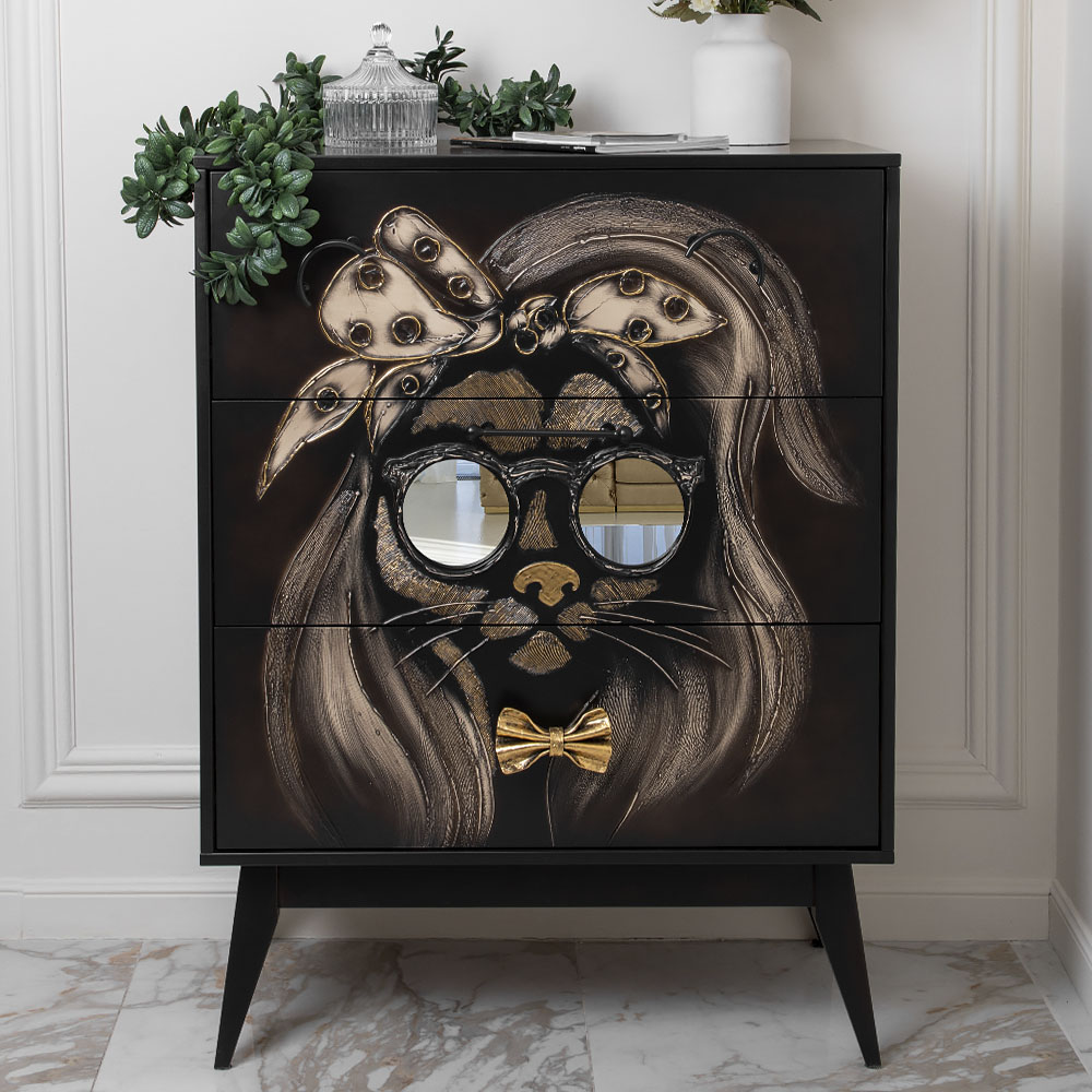 Комод Собака Мадемуазель с 3 ящиками