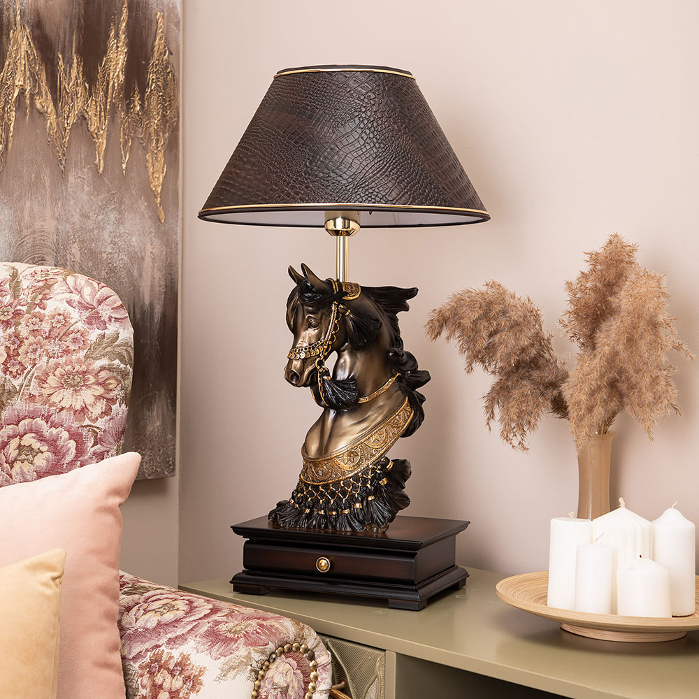 Настольная лампа с бюро Лошадь императора