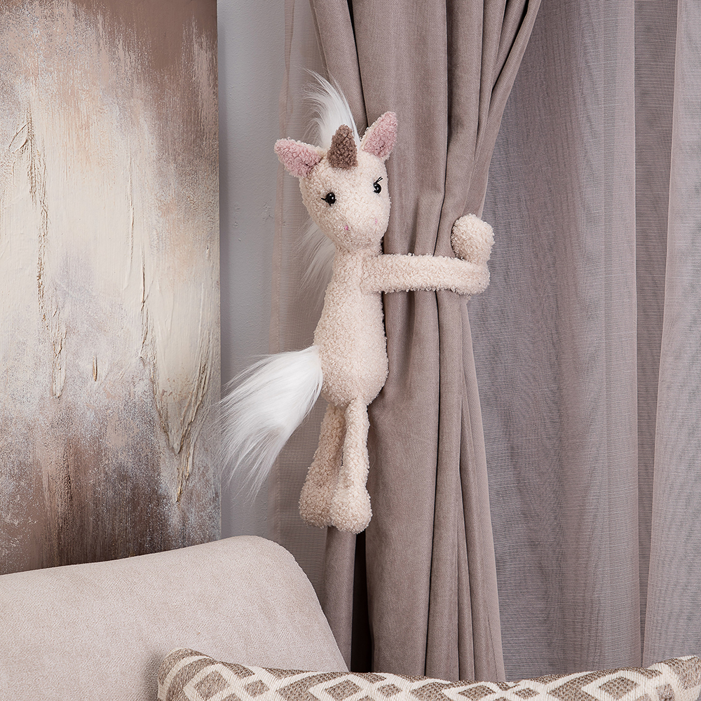 Текстильный подхват для штор Единорог