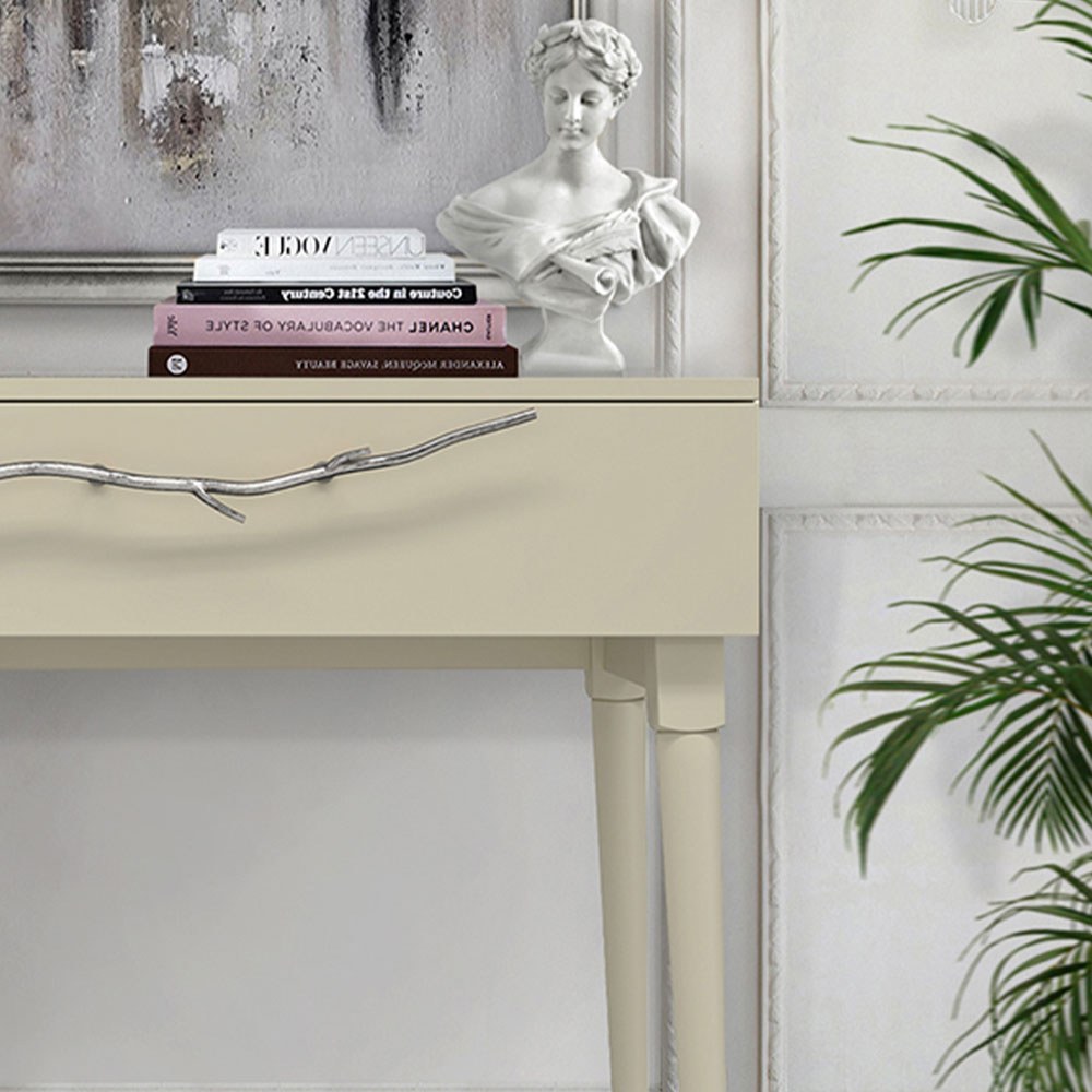 Консоль Эстетика Бархата Цветная Стиль Серебро