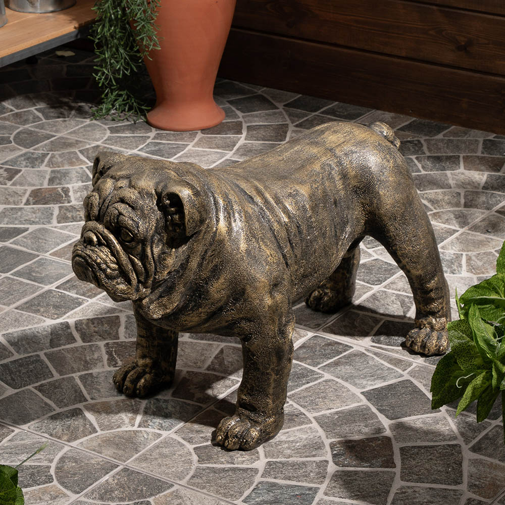 Декоративная садовая фигура Сэр Винстон Бульдог