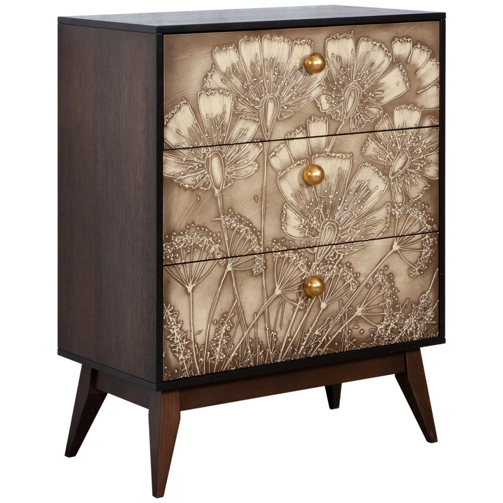 Комод Маки с 3 ящиками