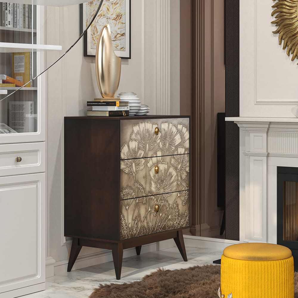 Комод Маки с 3 ящиками