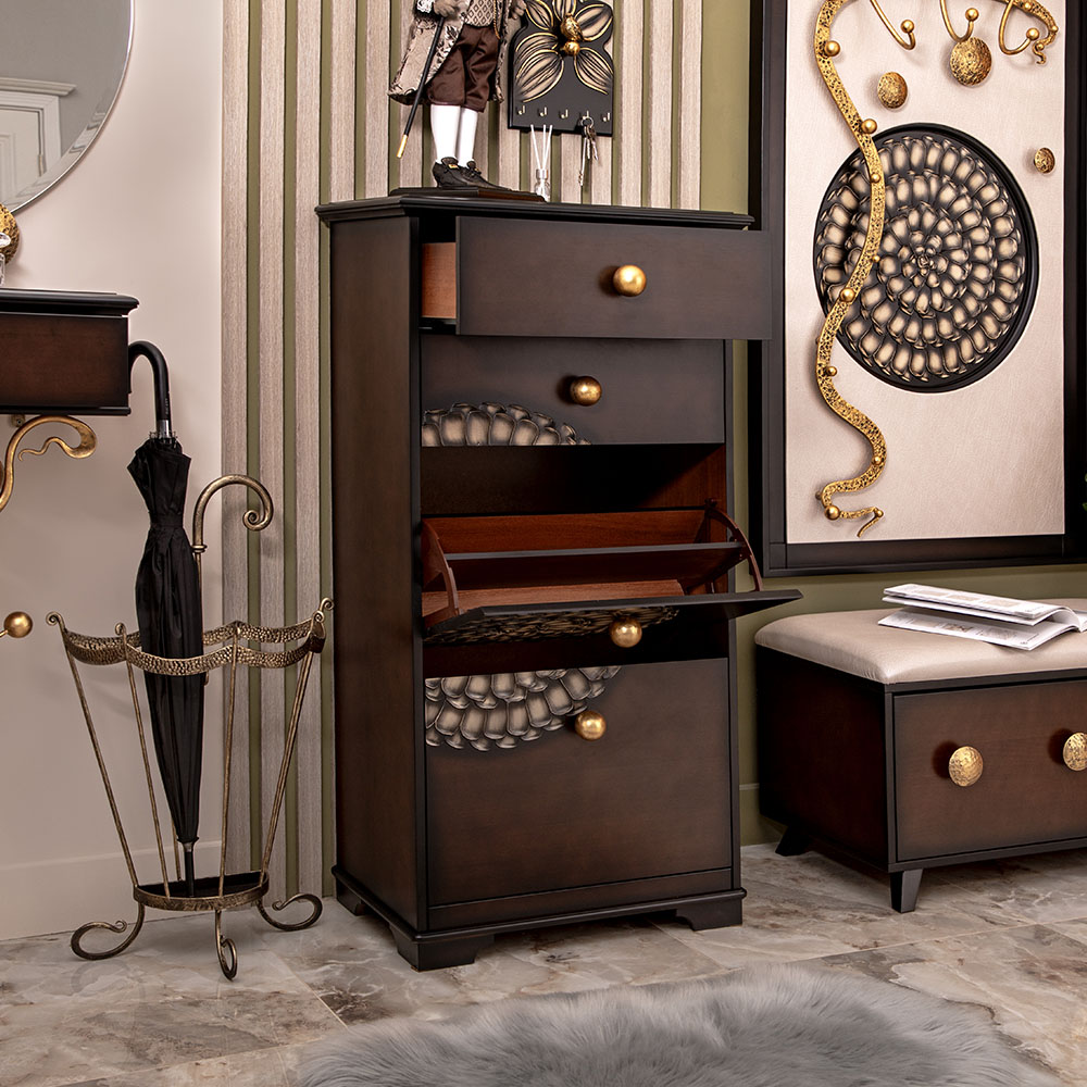 Тумба для обуви Врубель с 4 ящиками