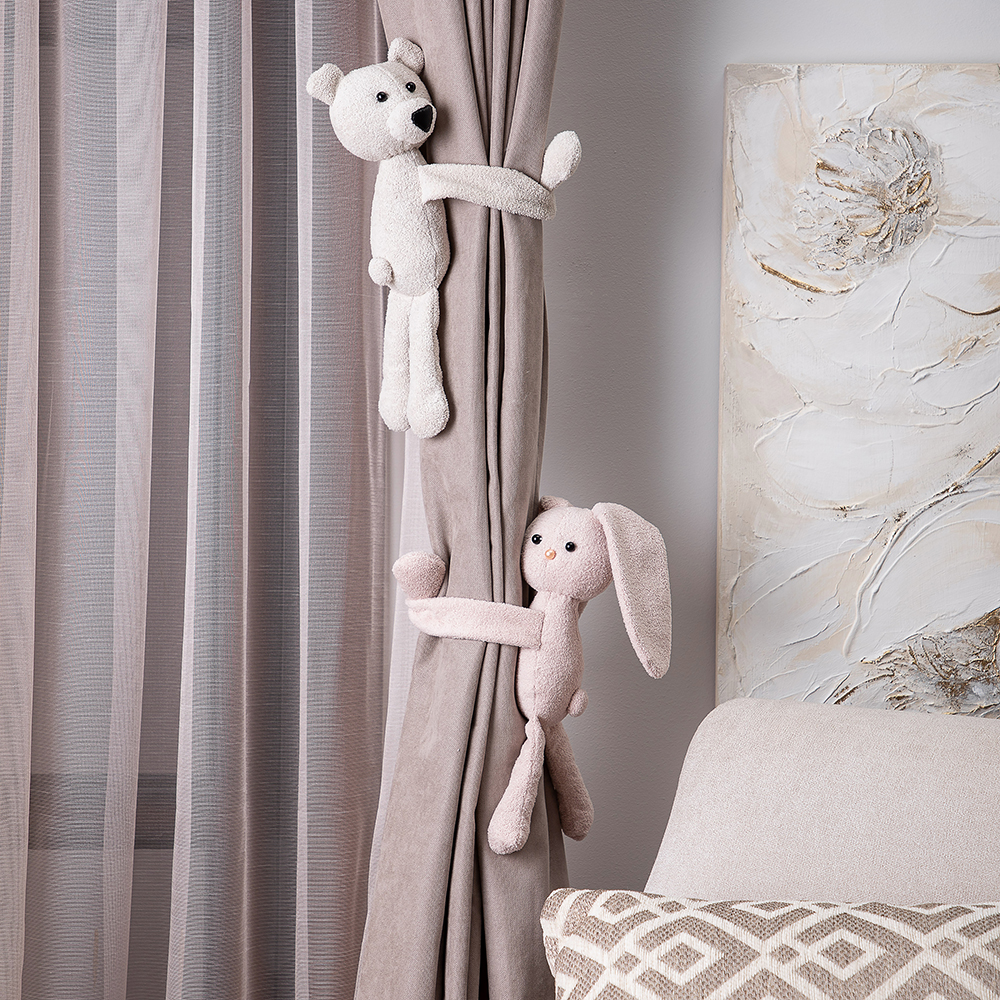 Текстильный подхват для штор Кролик 