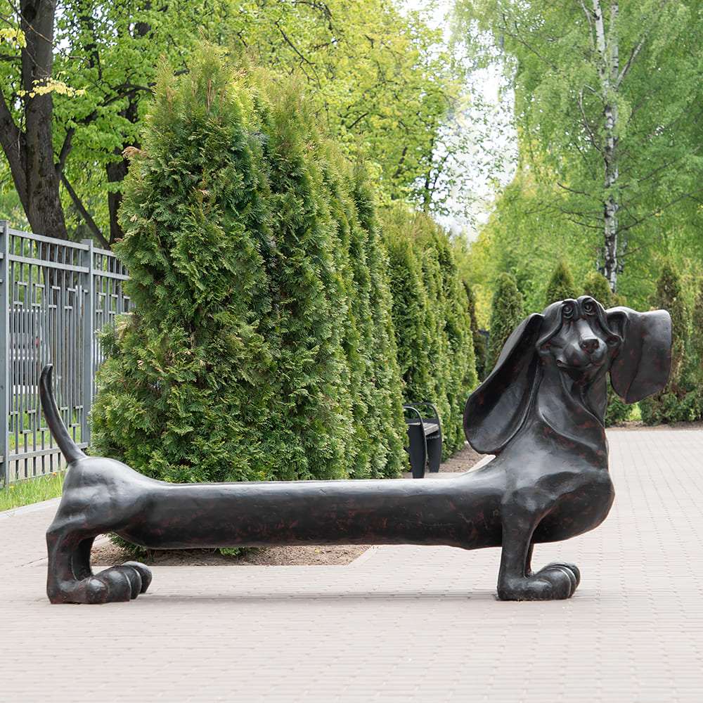 Садовая скамейка Такса Клякса большая