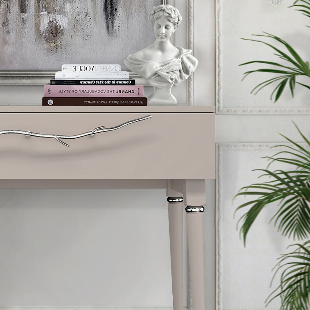 Консоль Эстетика Бархата Цветная Классика Серебро