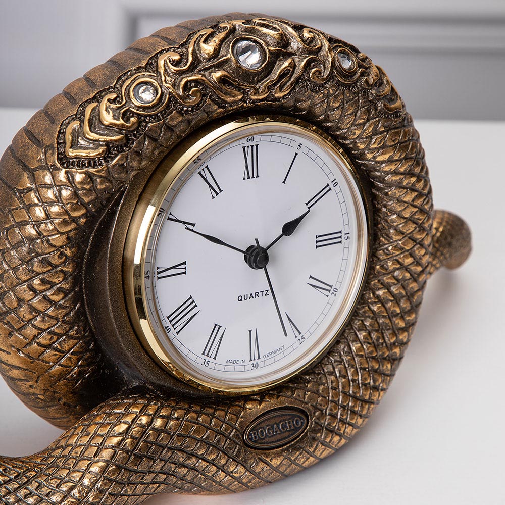 Часы настольные Змея Линда