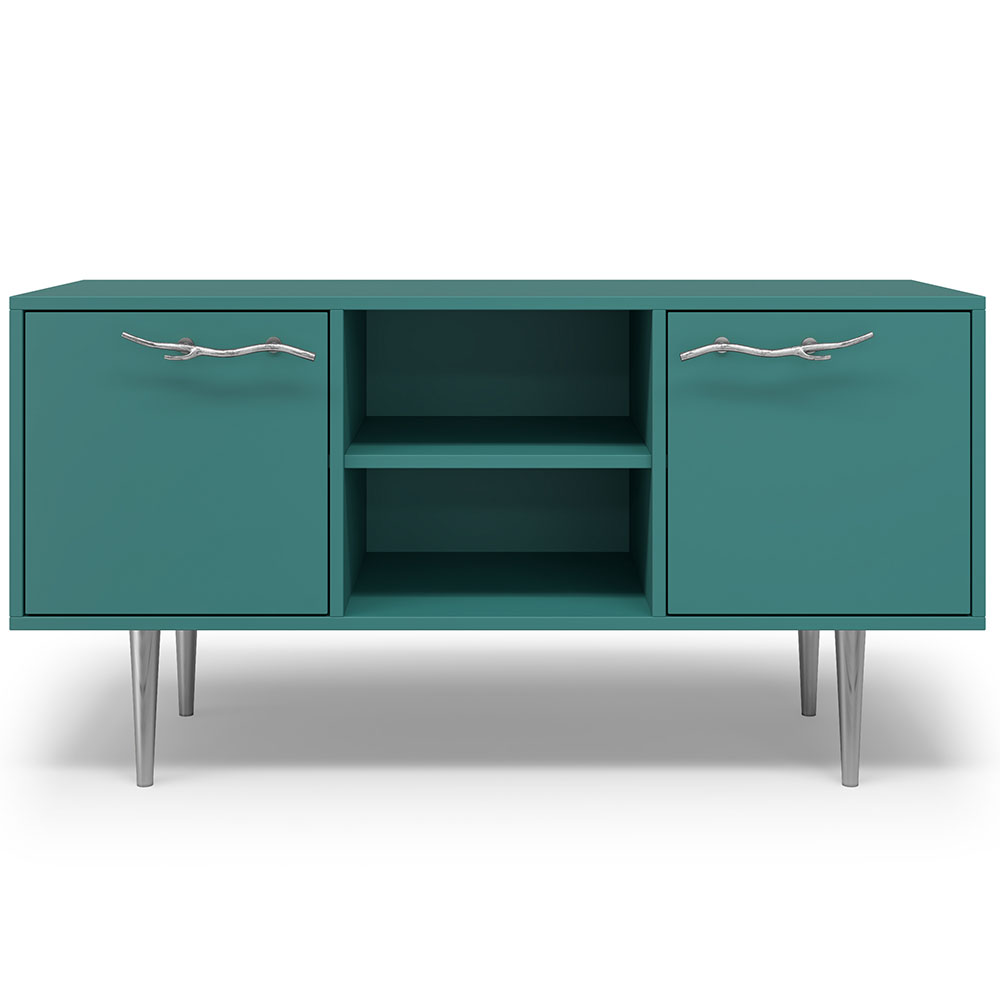 Тумба под телевизор Эстетика Бархата Цветная 1170 Стиль Серебро